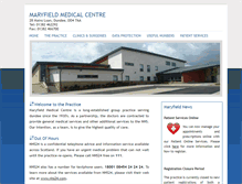 Tablet Screenshot of maryfieldmedicalcentre.com